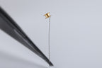 Gold Vent Tube type Collar Button With Wire