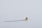 Gold Vent Tube type Collar Button With Wire