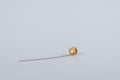 Gold Vent Tube type Collar Button With Wire